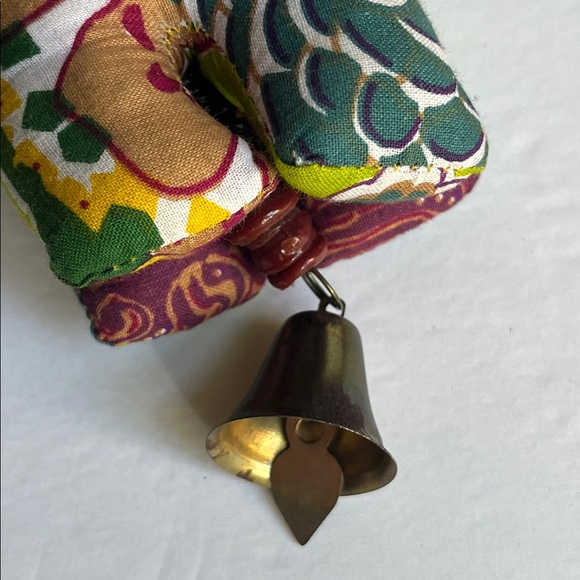 Elephant Garland World Market Handcrafted Fabric Beads Bell - Picture 8 of 10